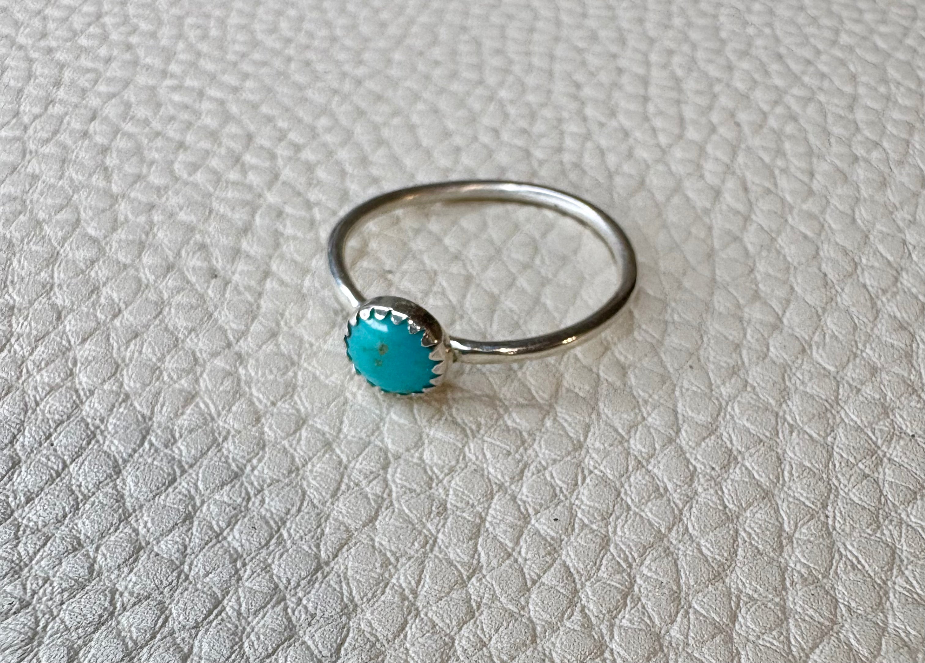 Sonoran Turquoise Stacker Ring, Size 10.25